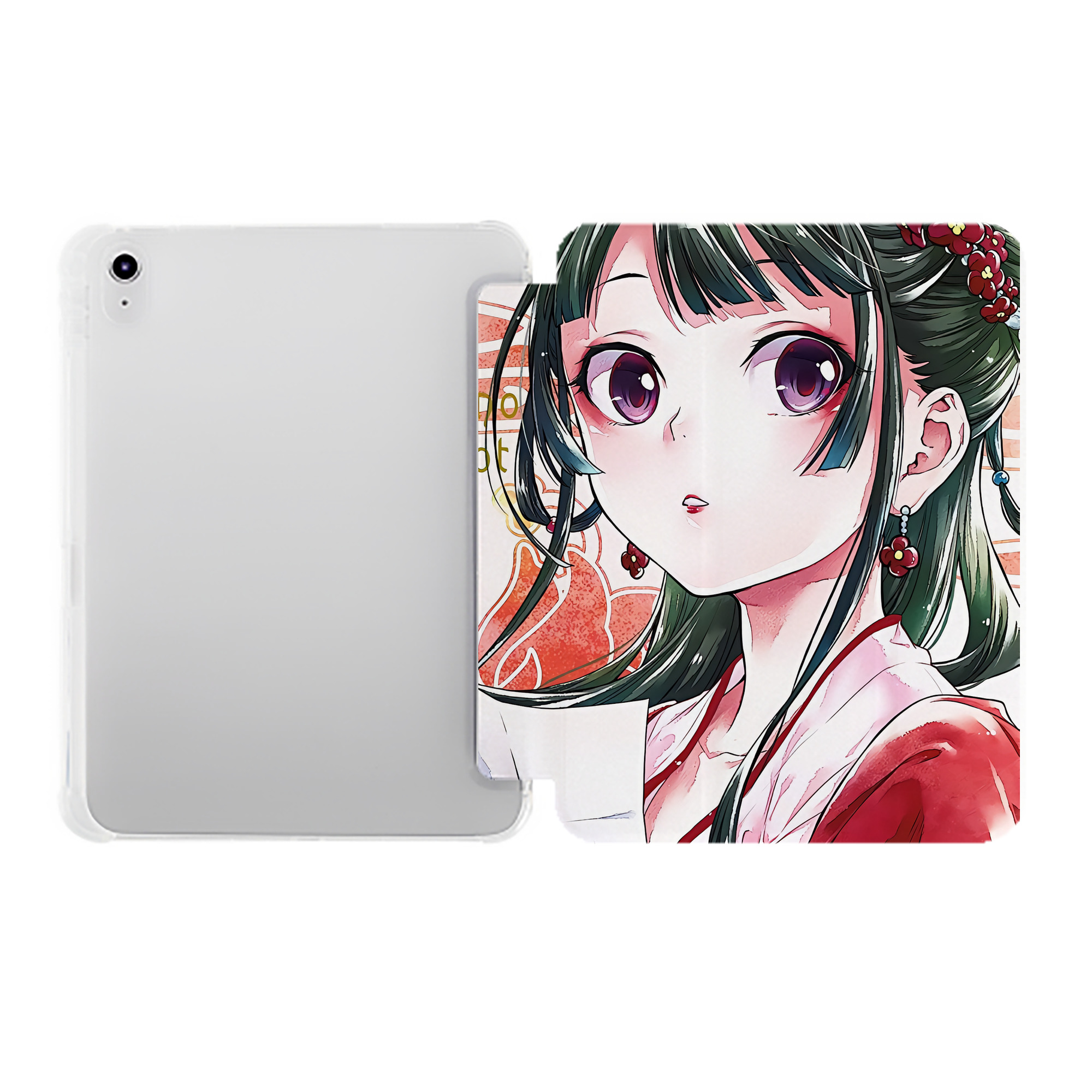 （画像用） 薬屋のひとりごと The Apothecary Diaries IPad ケース ペン収納付き 三つ折りスタンド PUレザー×シリコン 対応機種9.5/10.5/10.9インチ